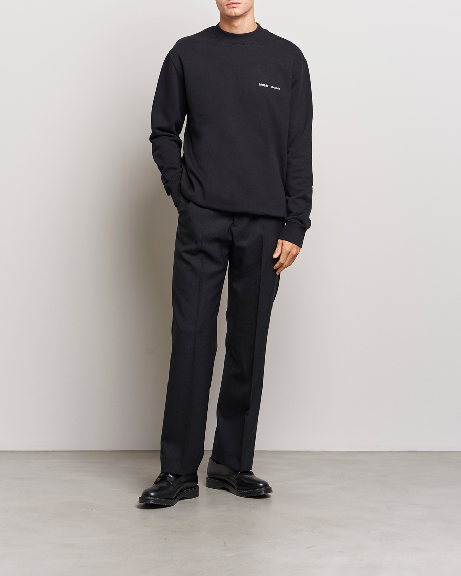 Men | Sweaters & Knitwear | Samsøe Samsøe | Norsbro Crew Neck Sweatshirt Black