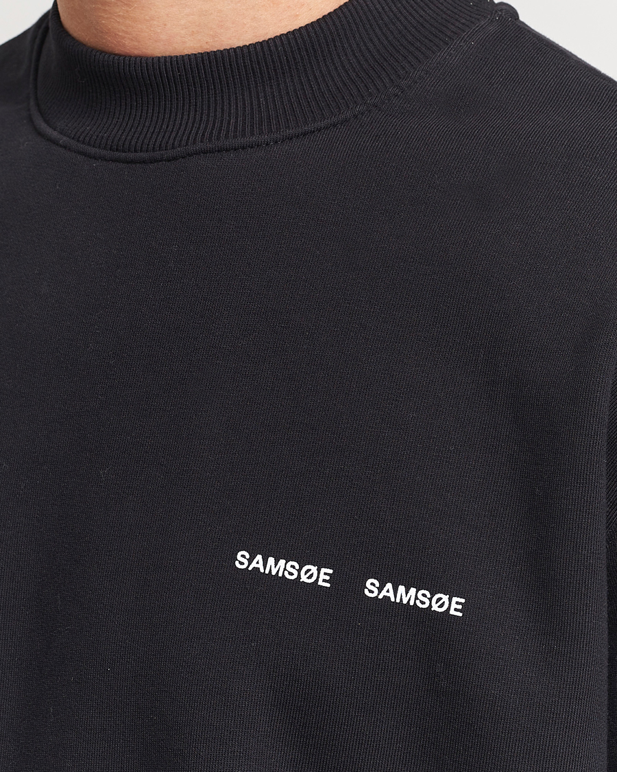 Men | Sweaters & Knitwear | Samsøe Samsøe | Norsbro Crew Neck Sweatshirt Black