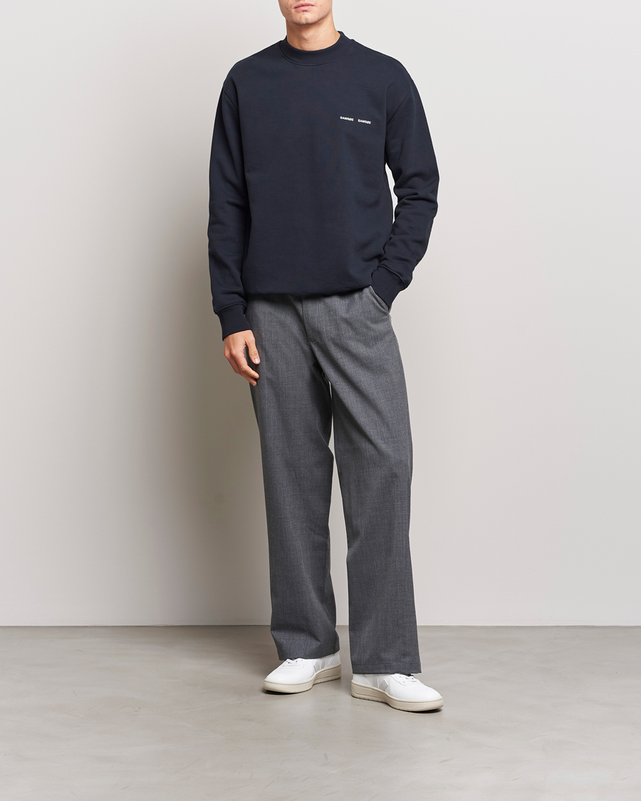 Men | Sweaters & Knitwear | Samsøe Samsøe | Norsbro Crew Neck Sweatshirt Sky Captian