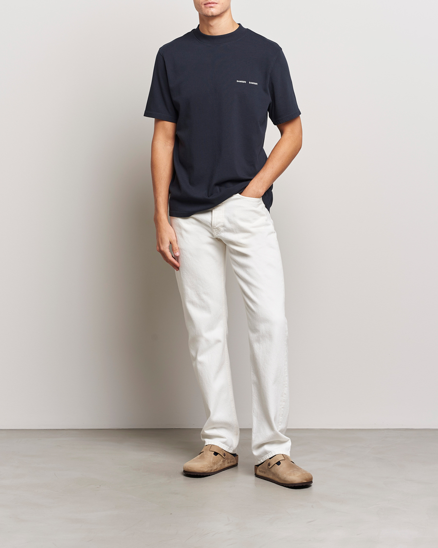 Men | T-Shirts | Samsøe Samsøe | Norsbro Organic Cotton T-shirt Sky Captian
