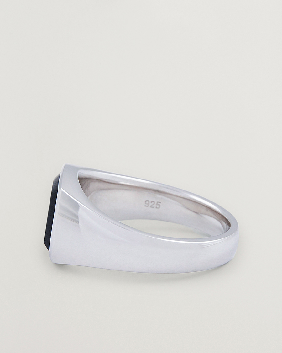 Men | Jewellery | Tom Wood | Kay Ring Blue Hawk Eye