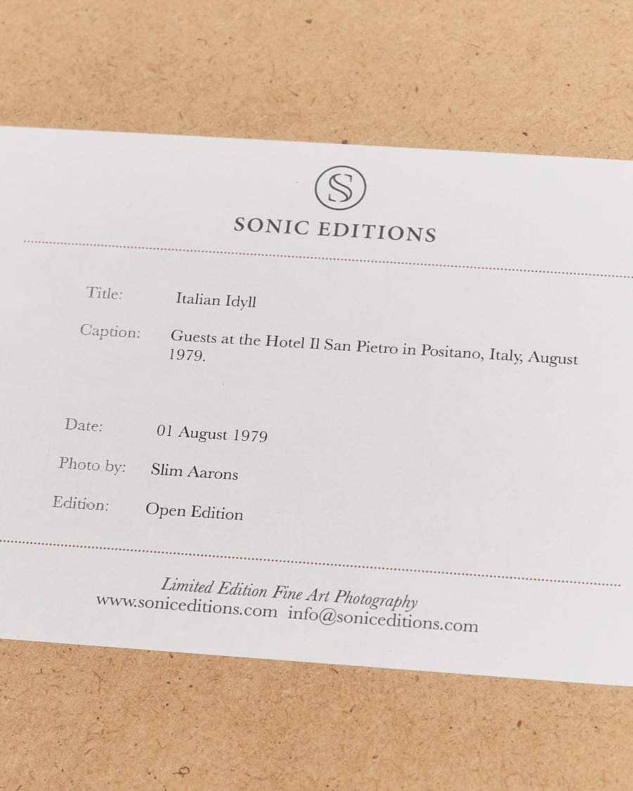 Men | Posters | Sonic Editions | Framed Slim Aarons Italian Idyll