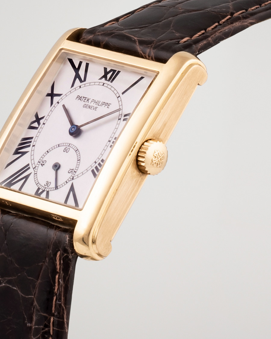 Men | Patek Philippe Pre-Owned Gondolo 18K 5014J-013 Gold White | Patek Philippe Pre-Owned | Gondolo 18K 5014J-013 Gold White