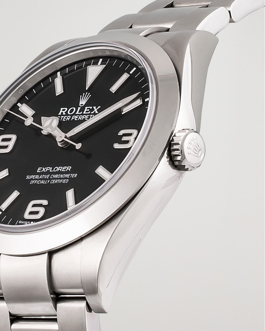 Men | Rolex Pre-Owned Explorer 39mm 214270 Steel Black | Rolex Pre-Owned | Explorer 39mm 214270 Steel Black