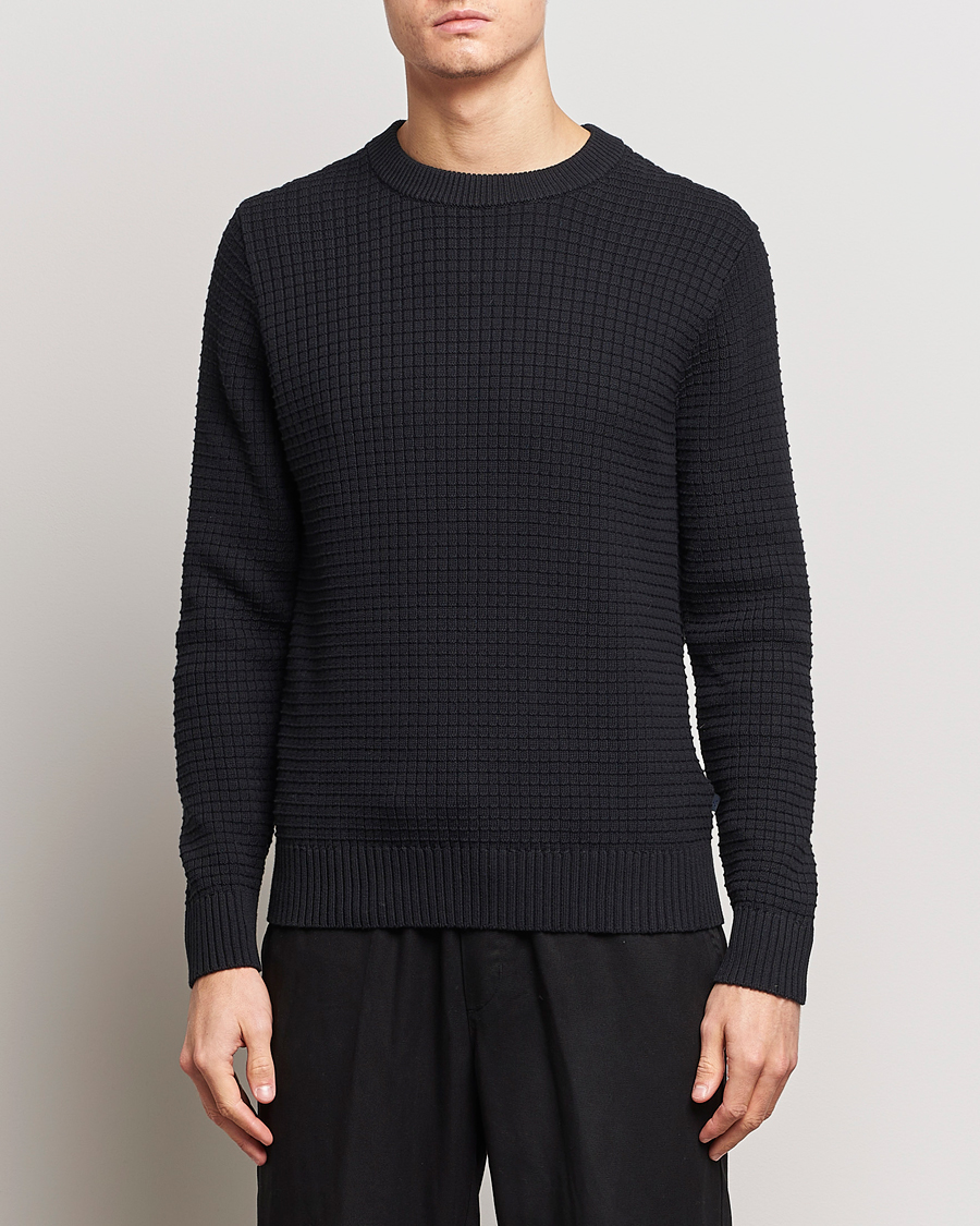 Men | Sweaters & Knitwear | J.Lindeberg | Archer Structure Sweater Black