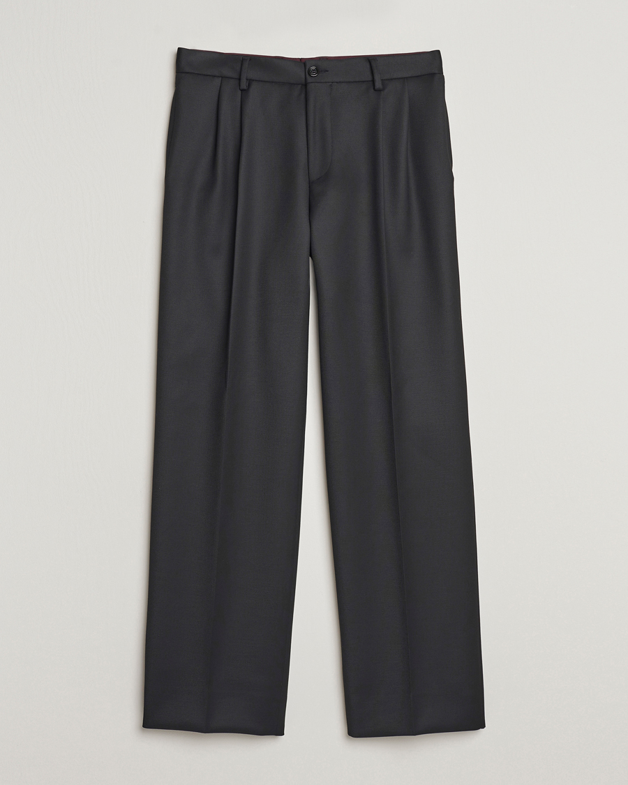 Men | Trousers | J.Lindeberg | Haij Double Pleat Pants Black