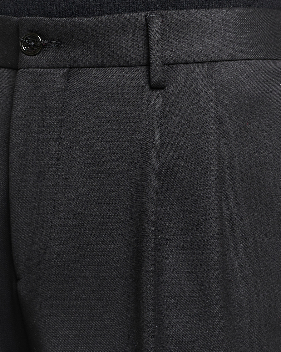 Men | Trousers | J.Lindeberg | Haij Double Pleat Pants Black