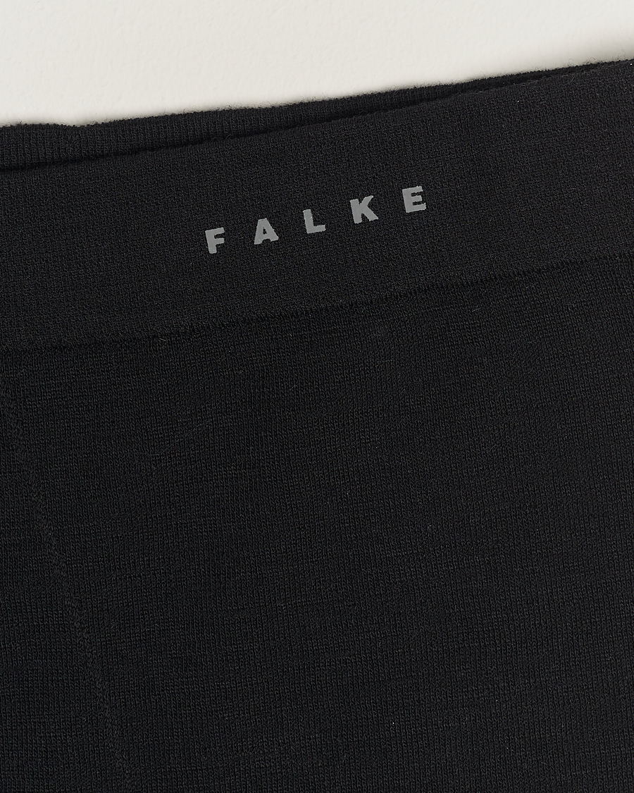 Men | Trousers | Falke | Sport 3/4 Tights Wool Tech Light Black