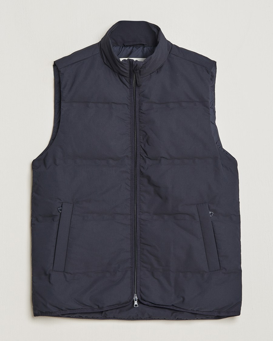 Men | Coats & Jackets | A Day's March | Alford Puffer Vest Navy