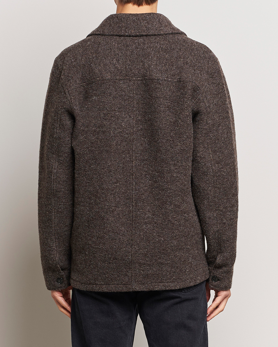 Men | Shirts | A Day's March | Chaumont Heavy Wool Overshirt Taupe