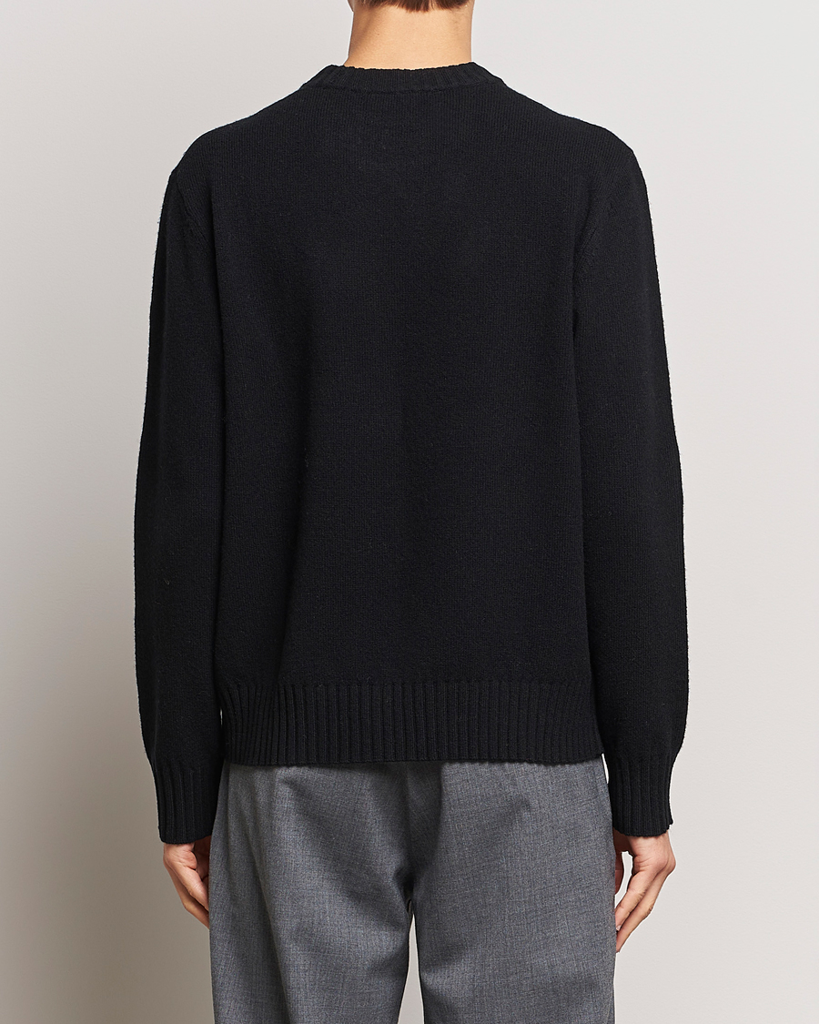 Men | Sweaters & Knitwear | A Day's March | Marlow Lambswool Sweater Black
