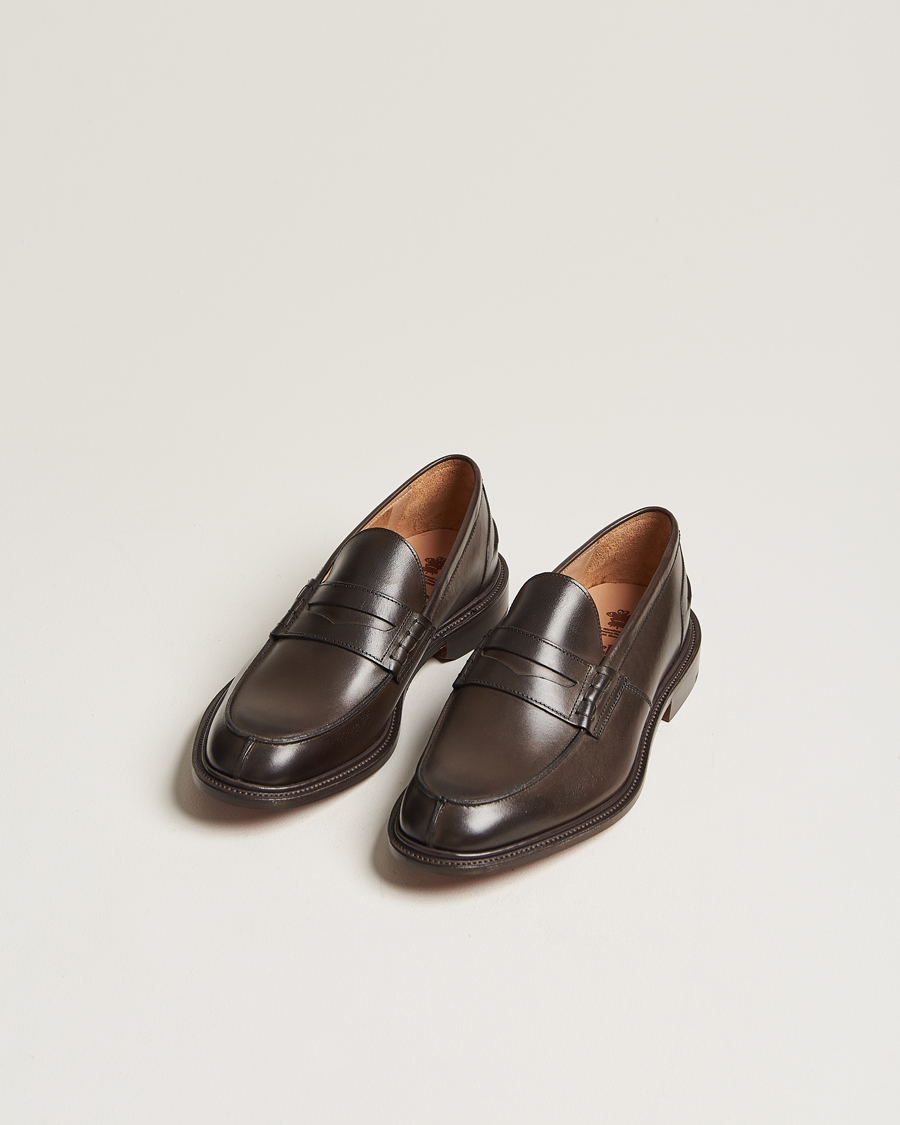 Men | Tricker's James Penny Loafers Espresso Calf | Tricker's | James Penny Loafers Espresso Calf