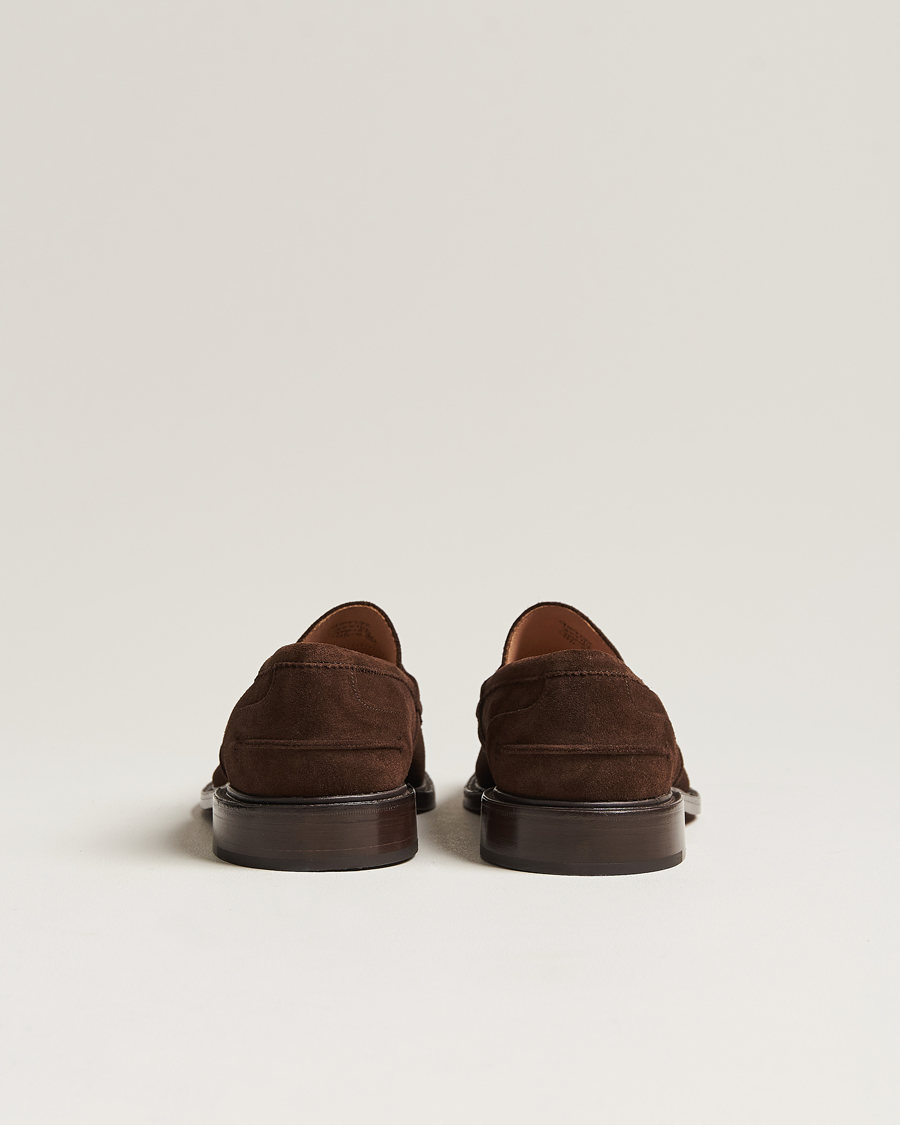 Men | Loafers | Tricker's | James Penny Loafers Chocolate Suede