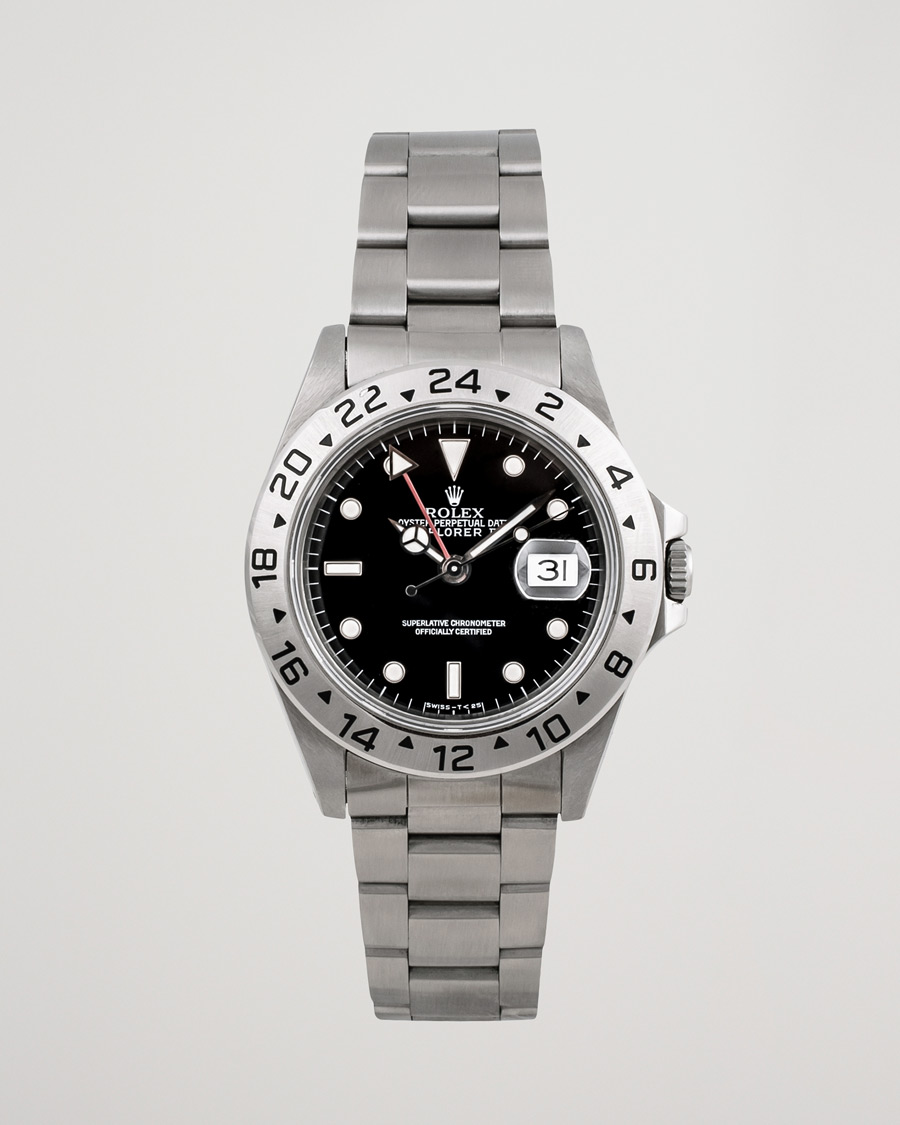 Men | Rolex Pre-Owned Explorer II 16570 Steel Black | Rolex Pre-Owned | Explorer II 16570 Steel Black