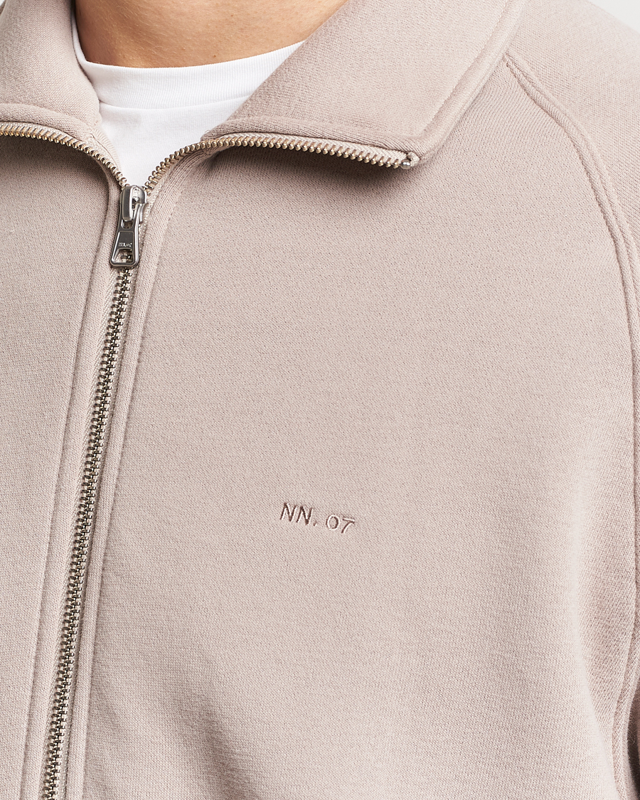 Men | Sweaters & Knitwear | NN07 | Carlo Full-Zip Sweatshirt Khaki Sand
