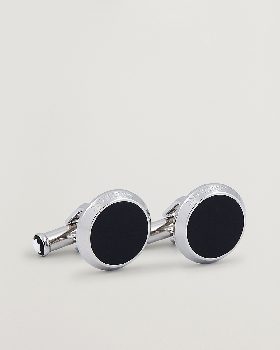 Men | Cufflinks | Montblanc | Tux Studs Cufflink Steel Onyx