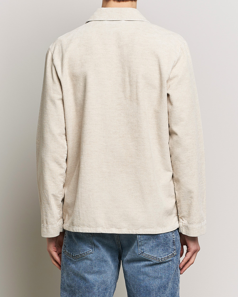 Men | Coats & Jackets | A.P.C. | Kerlouan Cotton/Linen Corduroy Shirt Jacket Ecru