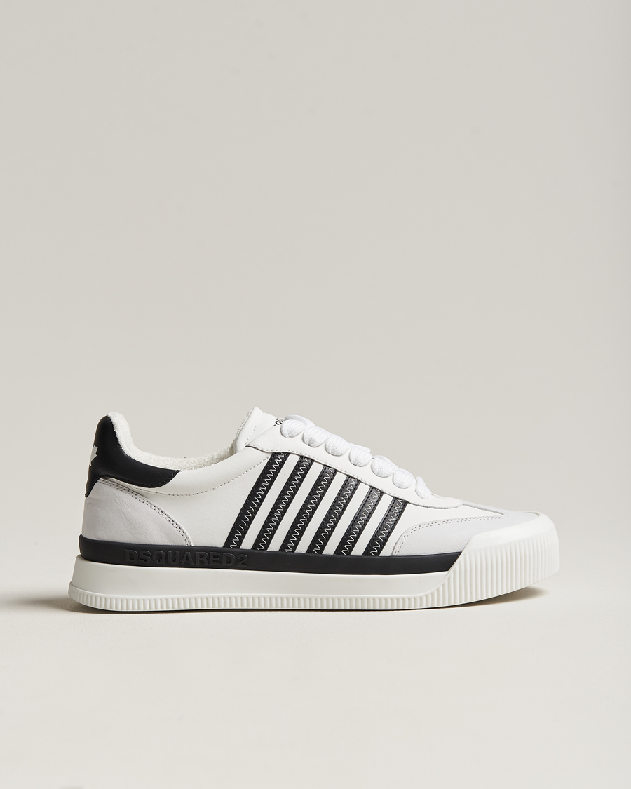 Men | Dsquared2 New Jersey Leather Sneaker White | Dsquared2 | New Jersey Leather Sneaker White