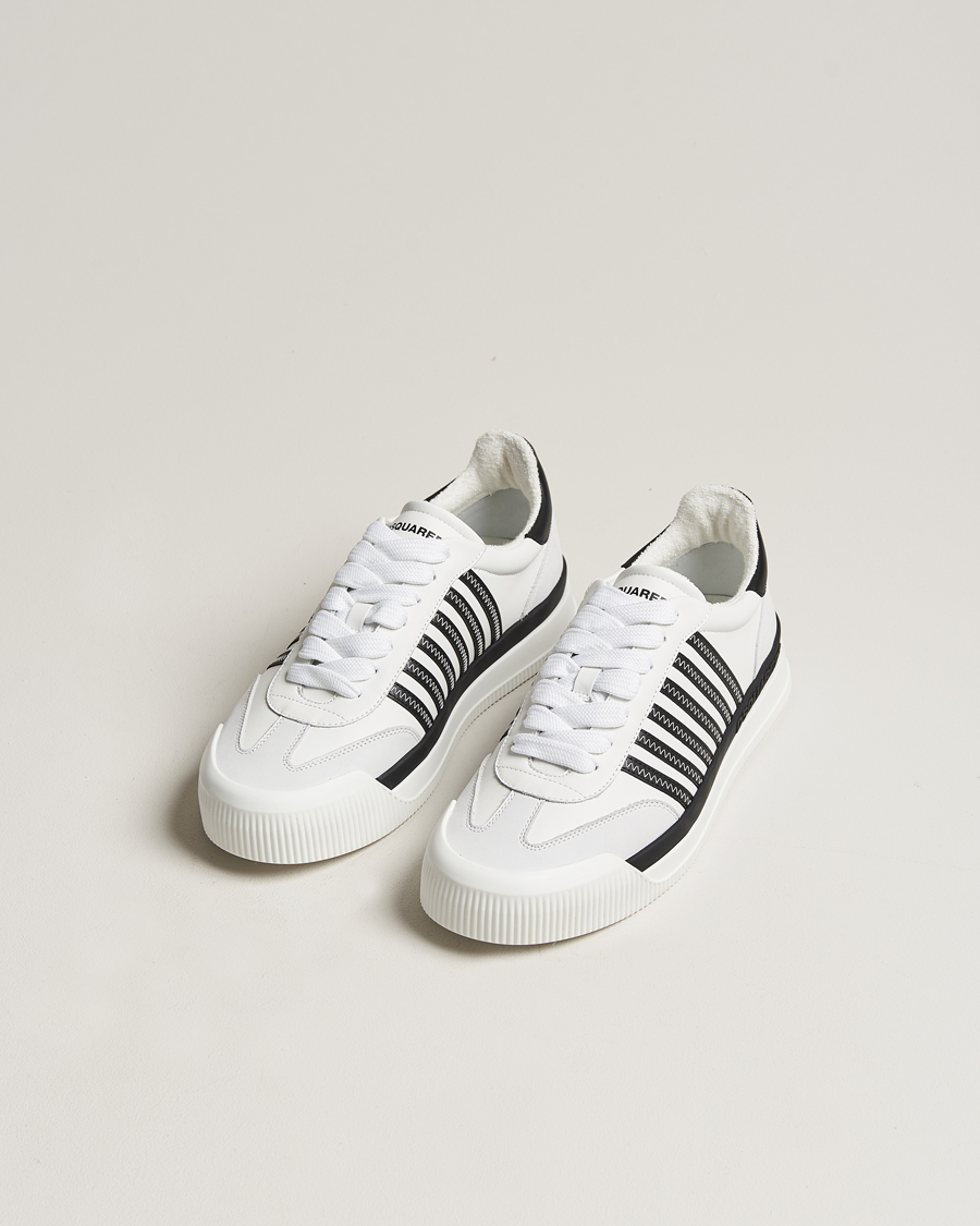 Men | Dsquared2 New Jersey Leather Sneaker White | Dsquared2 | New Jersey Leather Sneaker White