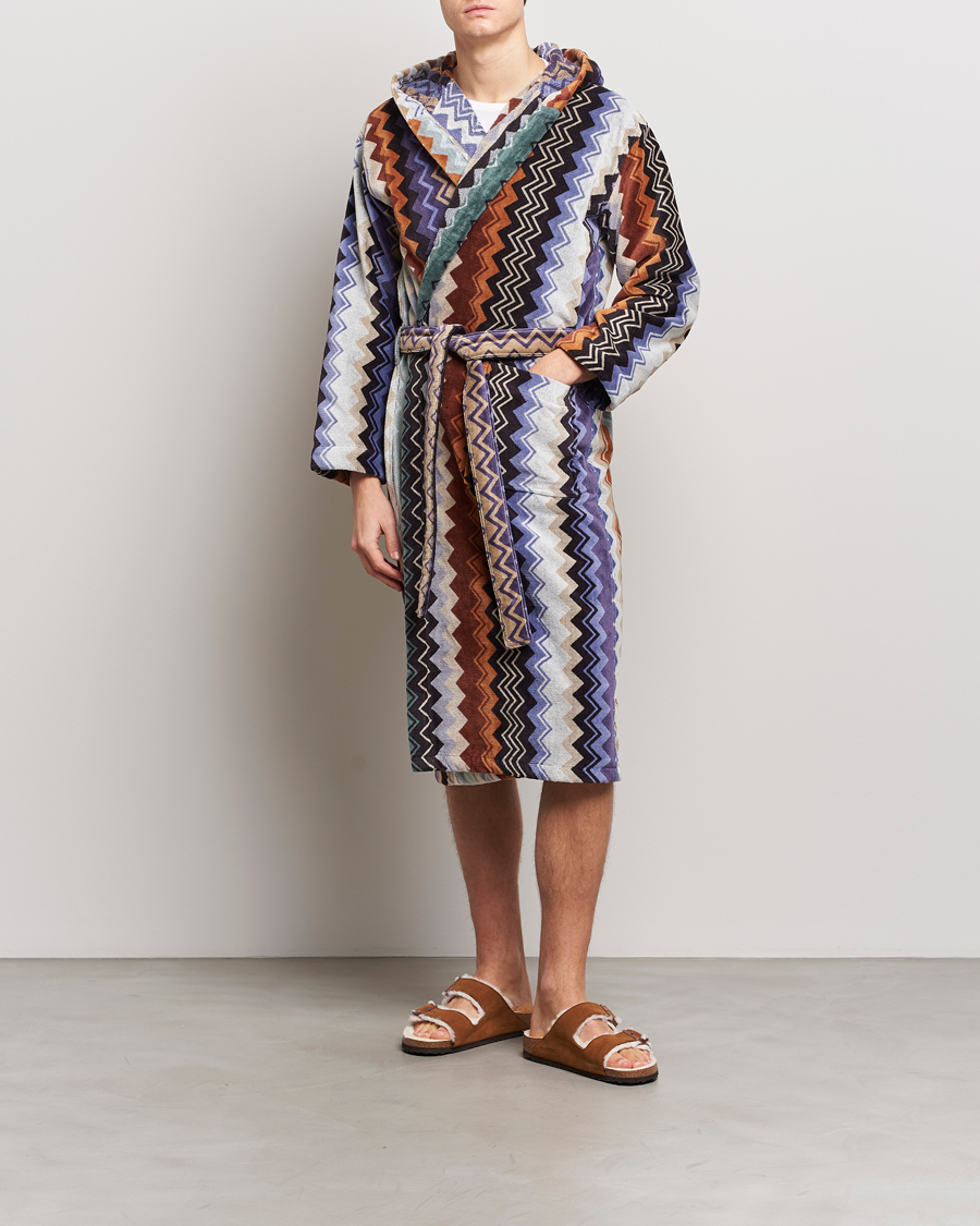 Men | Pyjamas & Robes | Missoni Home | Giacomo Bathrobe Verde Multi