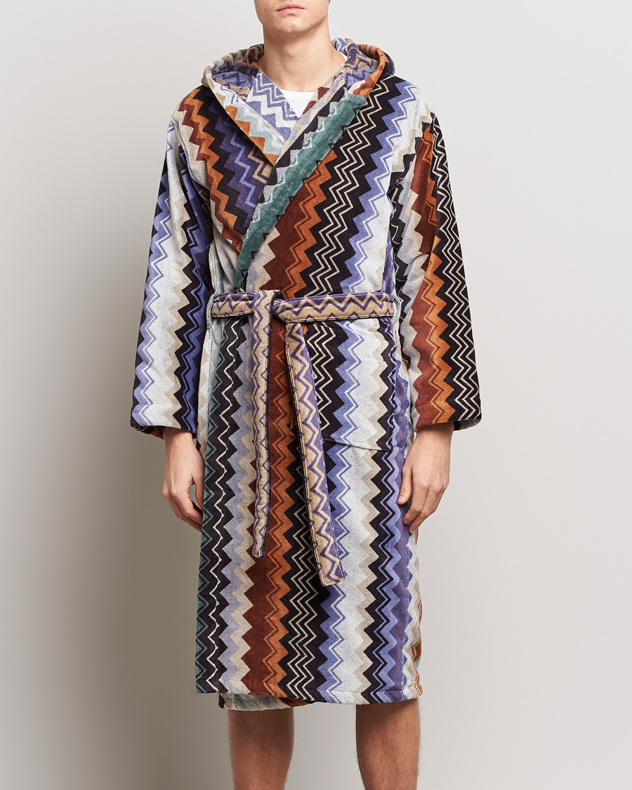 Men | Pyjamas & Robes | Missoni Home | Giacomo Bathrobe Verde Multi