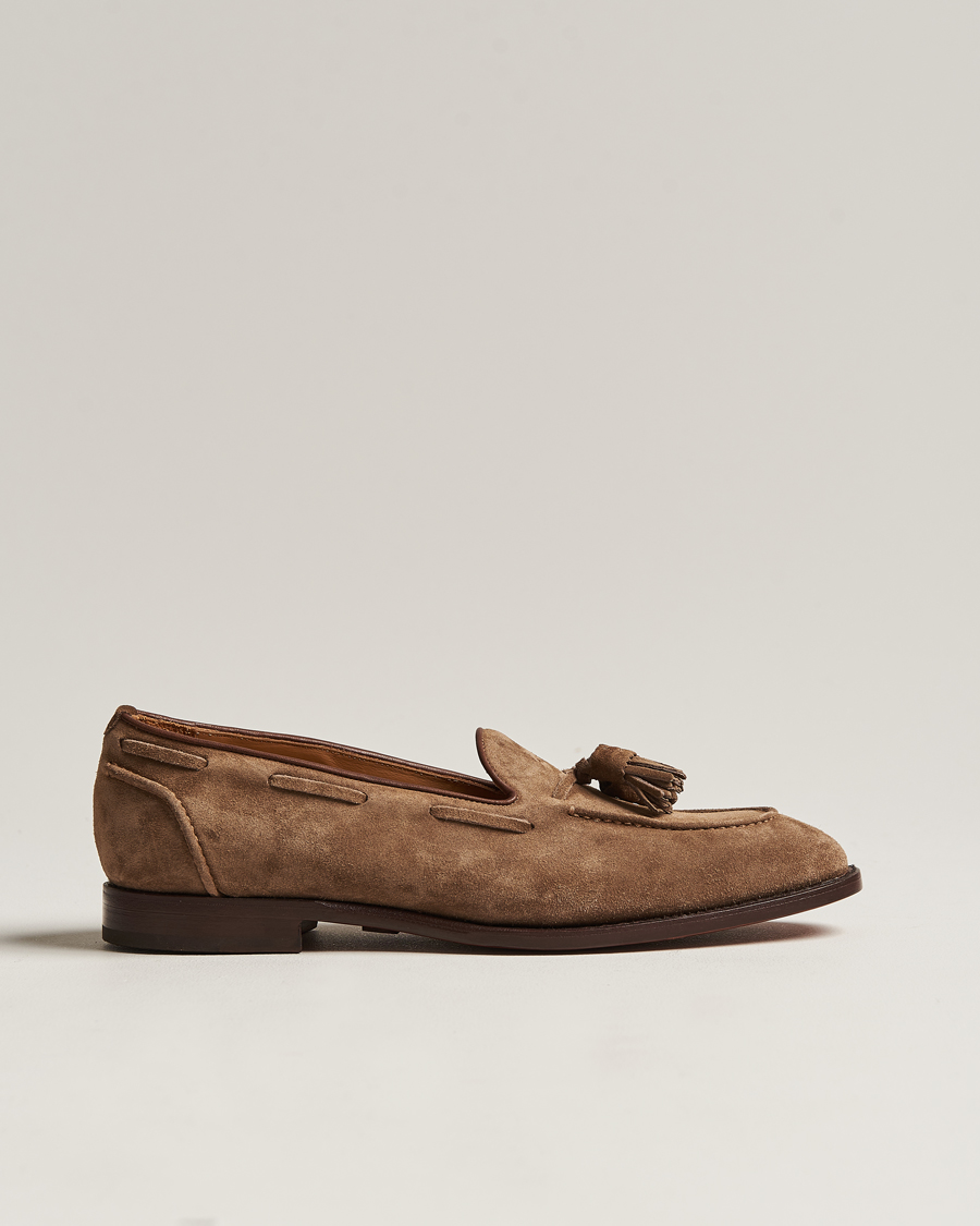 Men | Ralph Lauren Purple Label Suede Tassel Loafers Dark Brown | Ralph Lauren Purple Label | Suede Tassel Loafers Dark Brown