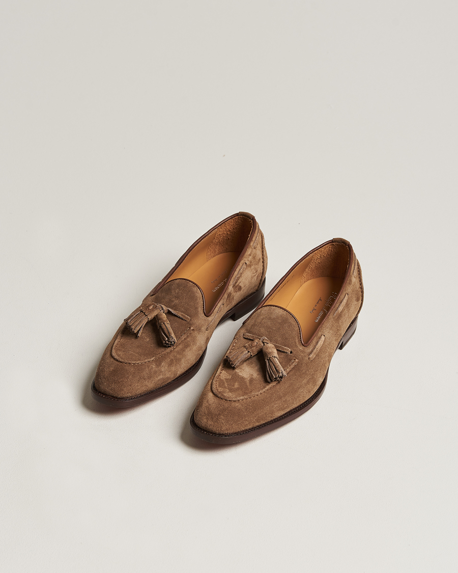 Men | Ralph Lauren Purple Label Suede Tassel Loafers Dark Brown | Ralph Lauren Purple Label | Suede Tassel Loafers Dark Brown
