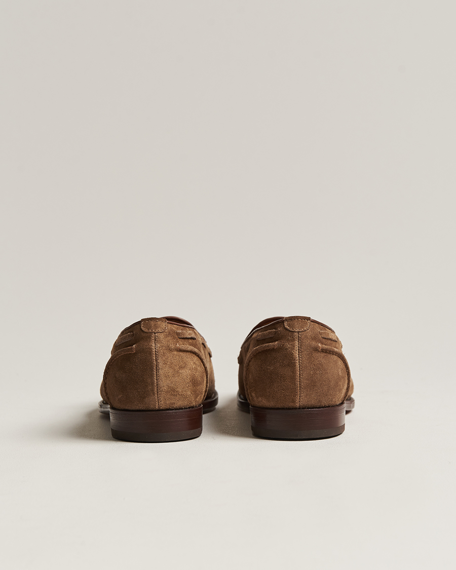 Men | Ralph Lauren Purple Label Suede Tassel Loafers Dark Brown | Ralph Lauren Purple Label | Suede Tassel Loafers Dark Brown