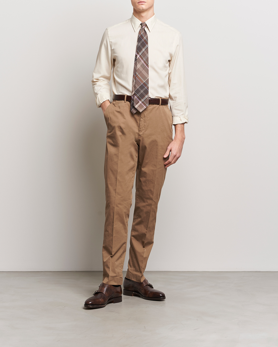 Men | Shirts | Ralph Lauren Purple Label | Soft Cotton Shirt Cream