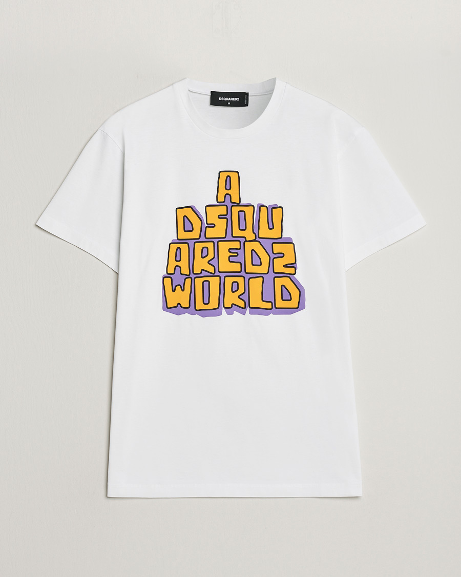Men | T-Shirts | Dsquared2 | Cool Fit Logo Crew Neck T-Shirt White