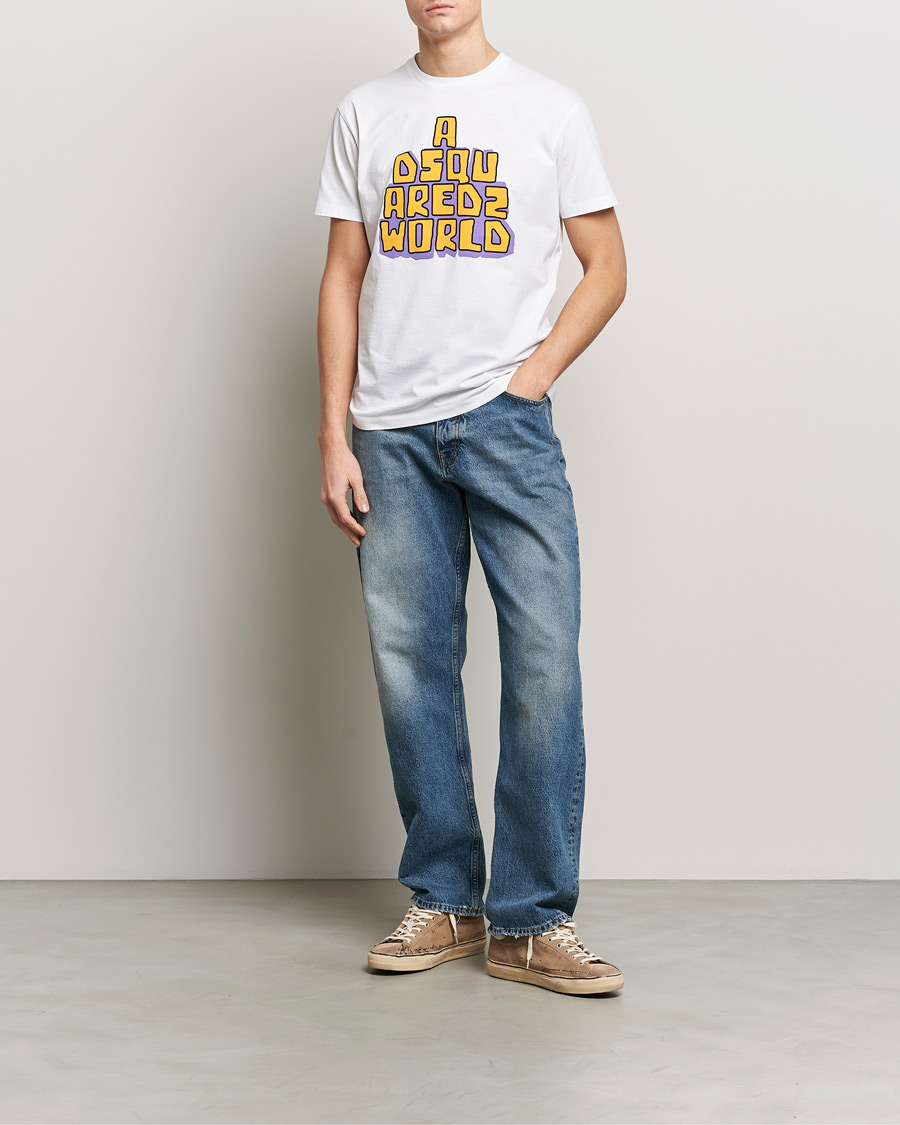 Men | T-Shirts | Dsquared2 | Cool Fit Logo Crew Neck T-Shirt White