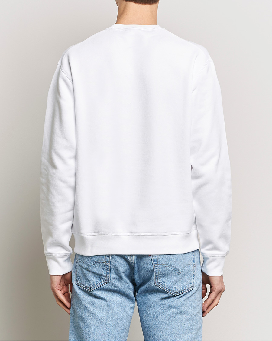 Men | Sweaters & Knitwear | Dsquared2 | Icon Small Logo Crew Neck Sweatshirt White