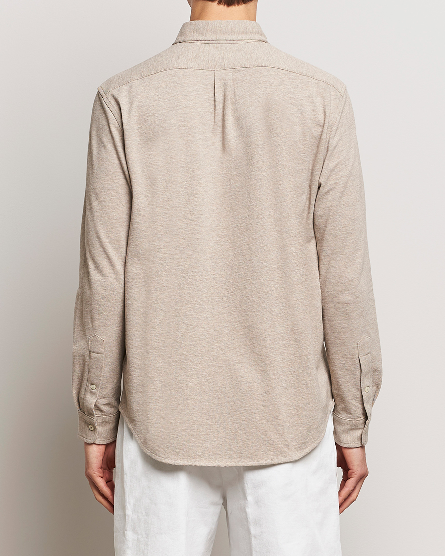 Men | Shirts | Polo Ralph Lauren | Featherweight Mesh Shirt Tuscan Beige Heather