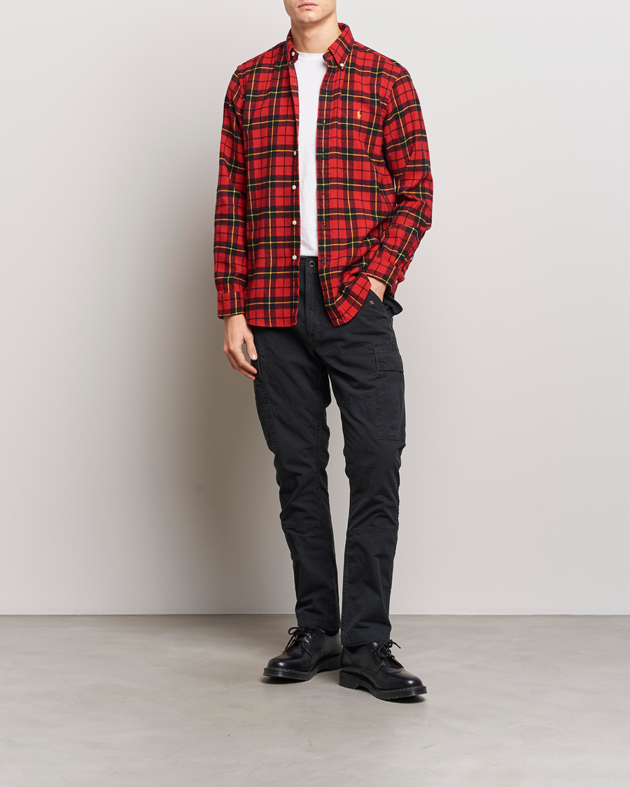 Men | Shirts | Polo Ralph Lauren | Lunar New Year Flannel Checked Shirt Red/Black