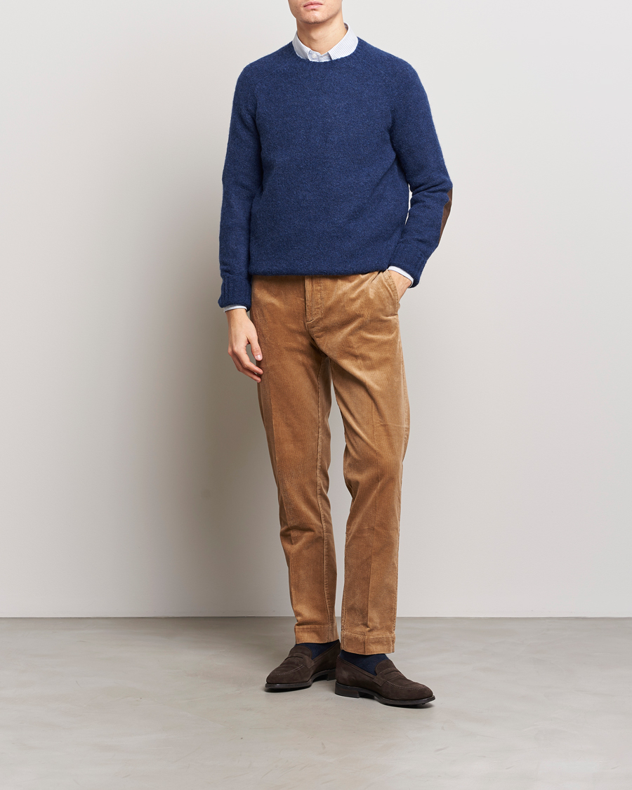 Men | Sweaters & Knitwear | Polo Ralph Lauren | Alpaca Knitted Crew Neck Sweater Navy Heather