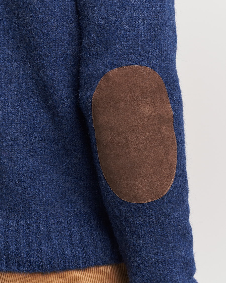 Men | Sweaters & Knitwear | Polo Ralph Lauren | Alpaca Knitted Crew Neck Sweater Navy Heather