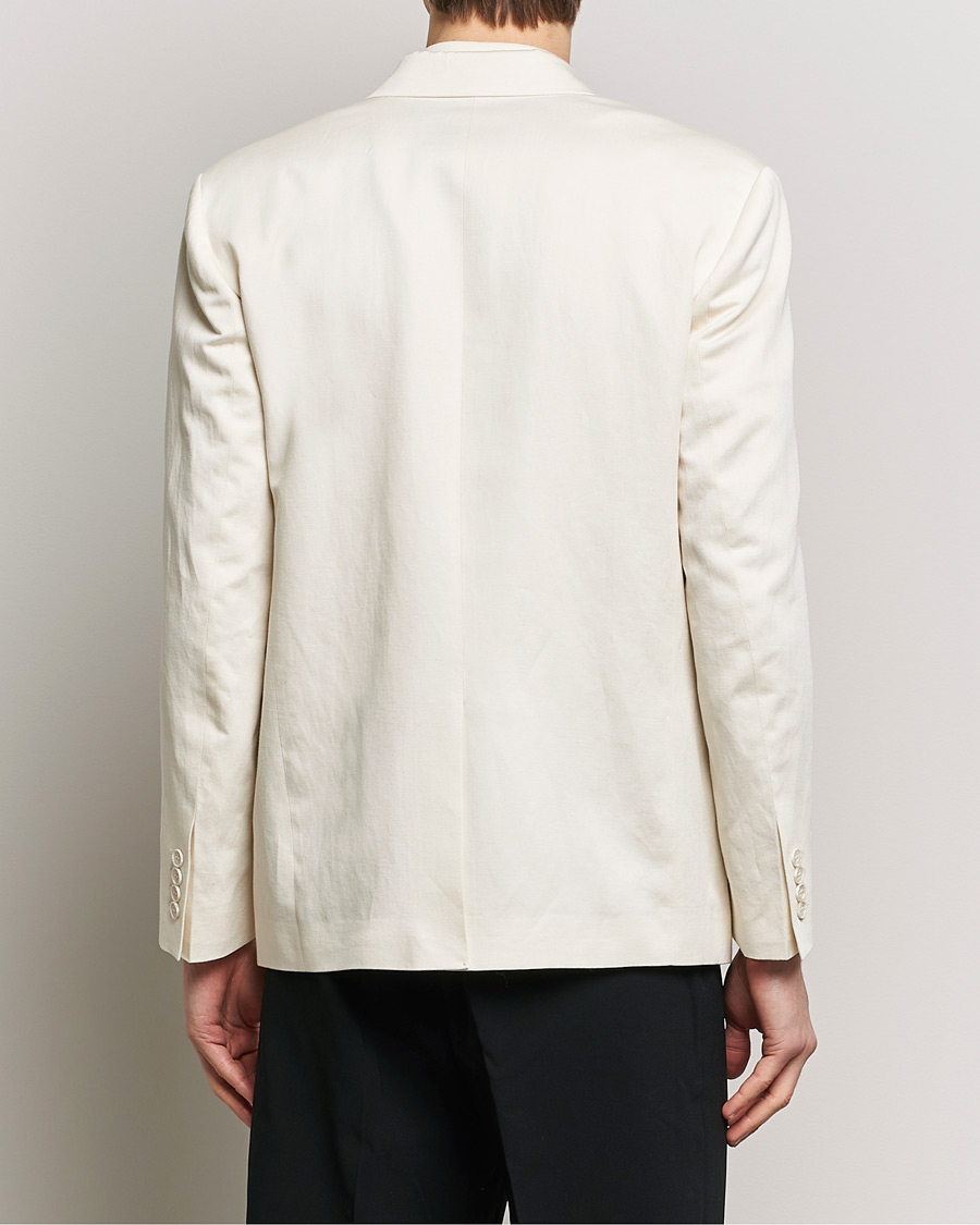 Men | Blazers | Filippa K | Boxy Linen Blazer Bone White