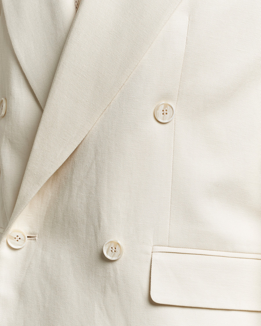 Men | Blazers | Filippa K | Boxy Linen Blazer Bone White