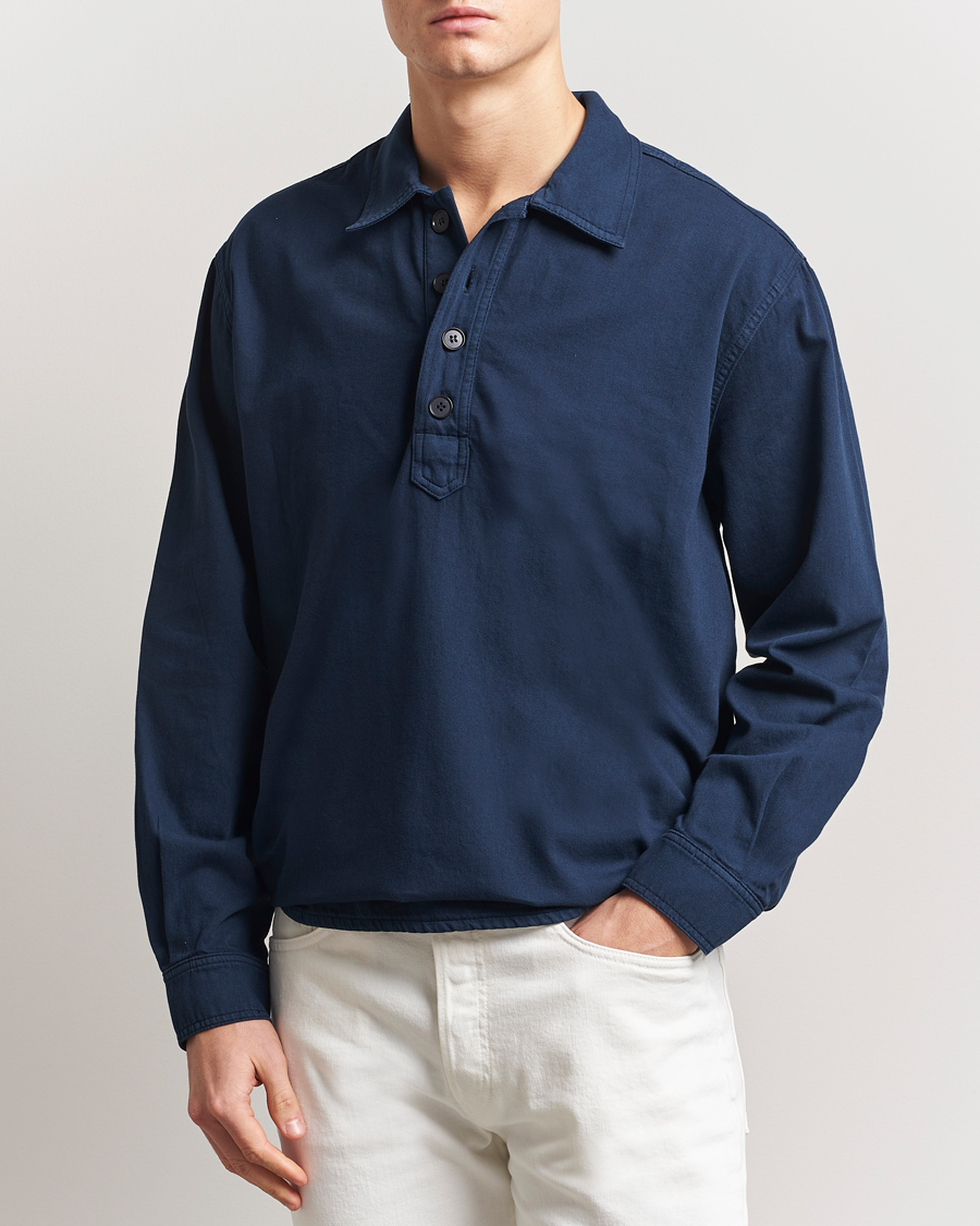 Men | Shirts | Jeanerica | Lala Popover Shirt Dark Navy