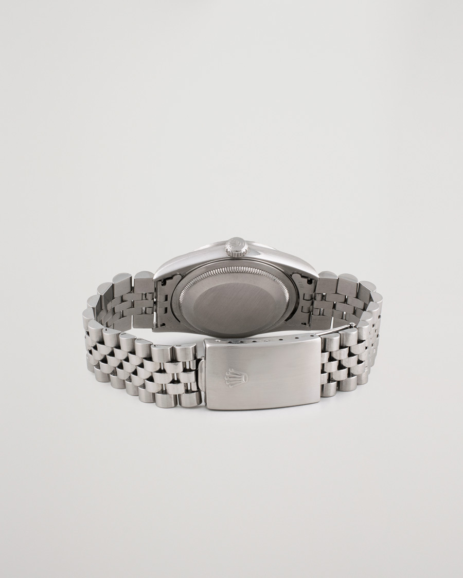 Men | Rolex Pre-Owned Datejust 16220 Oyster Perpetual Black Steel Black Steel Black | Rolex Pre-Owned | Datejust 16220 Oyster Perpetual Black Steel Black Steel Black