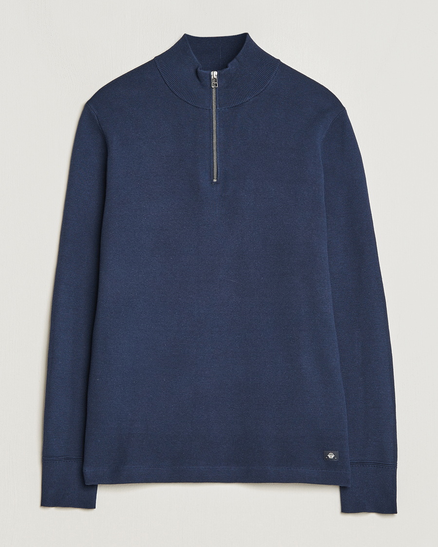 Men | Sweaters & Knitwear | Dockers | Half Zip Sweater Navy Blazer
