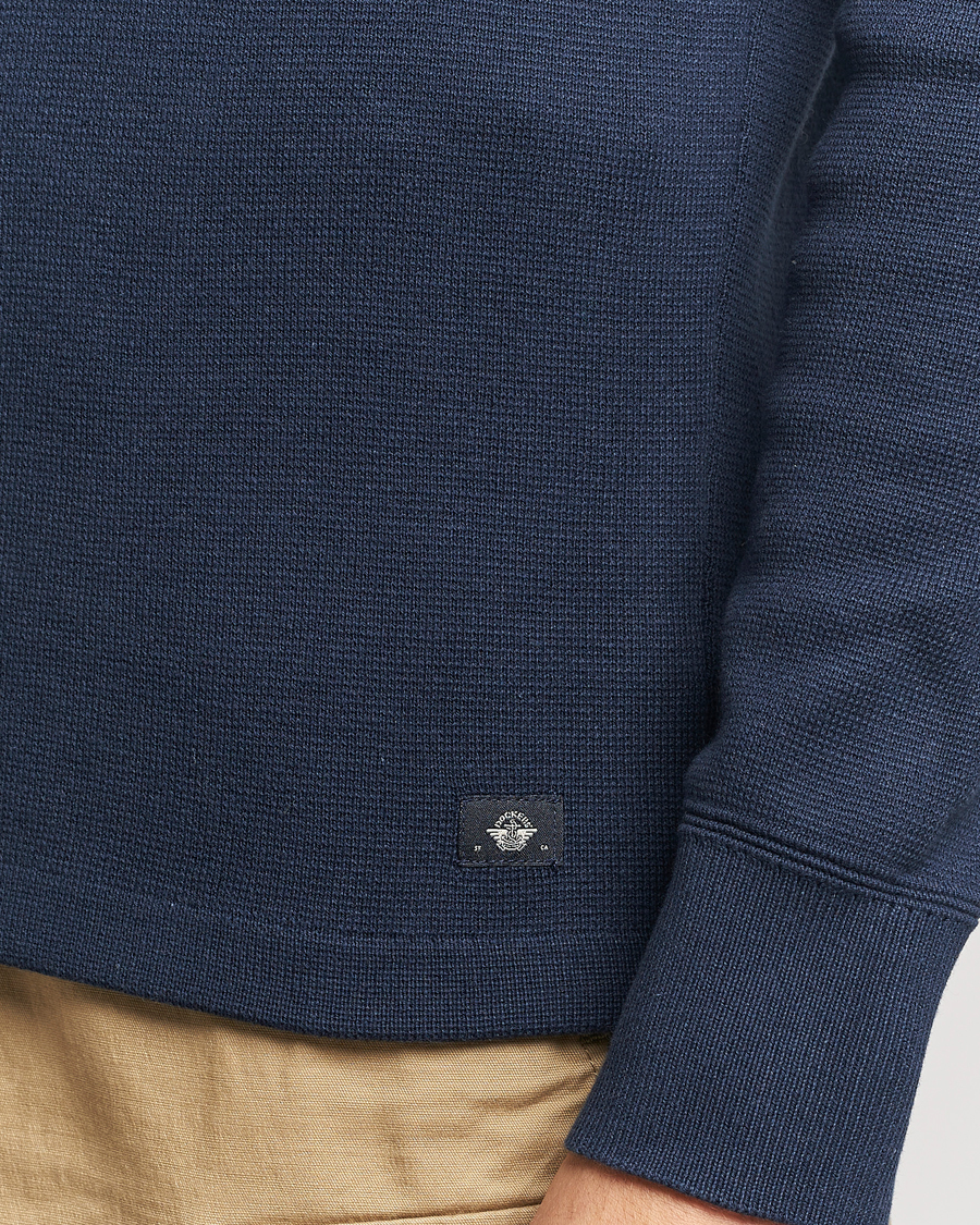 Men | Sweaters & Knitwear | Dockers | Half Zip Sweater Navy Blazer