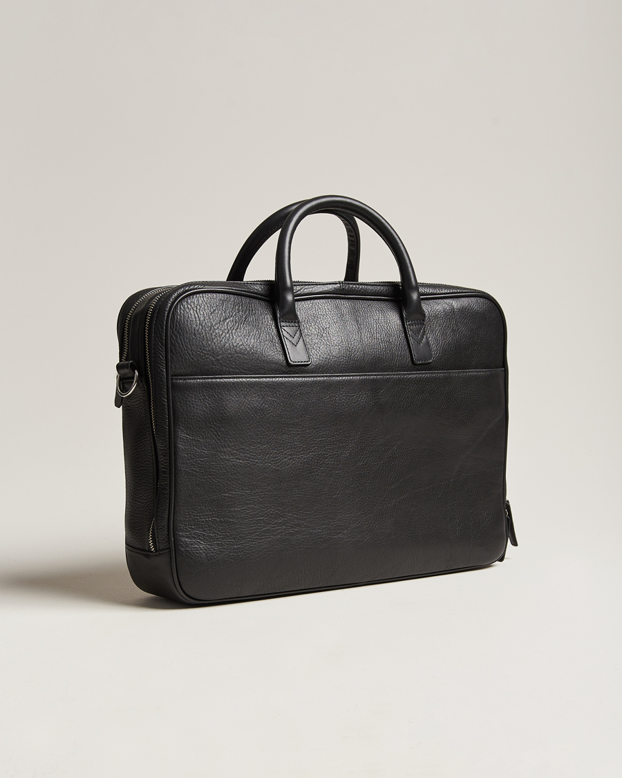 Men | Bags | Loake 1880 | Westminster Grain Leather Briefcase Black