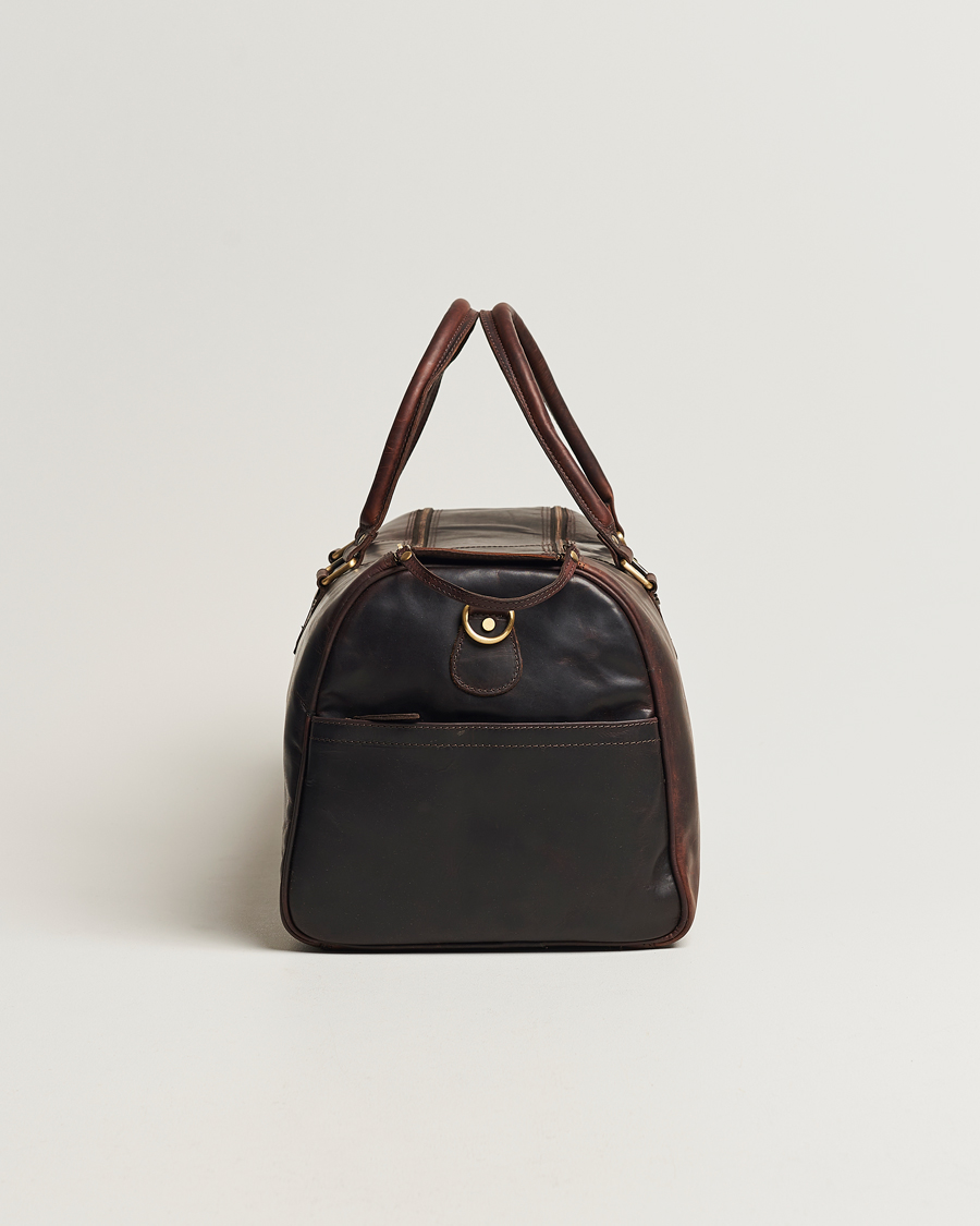 Men | Bags | Loake 1880 | Devon Leather Travel Bag Dark Brown