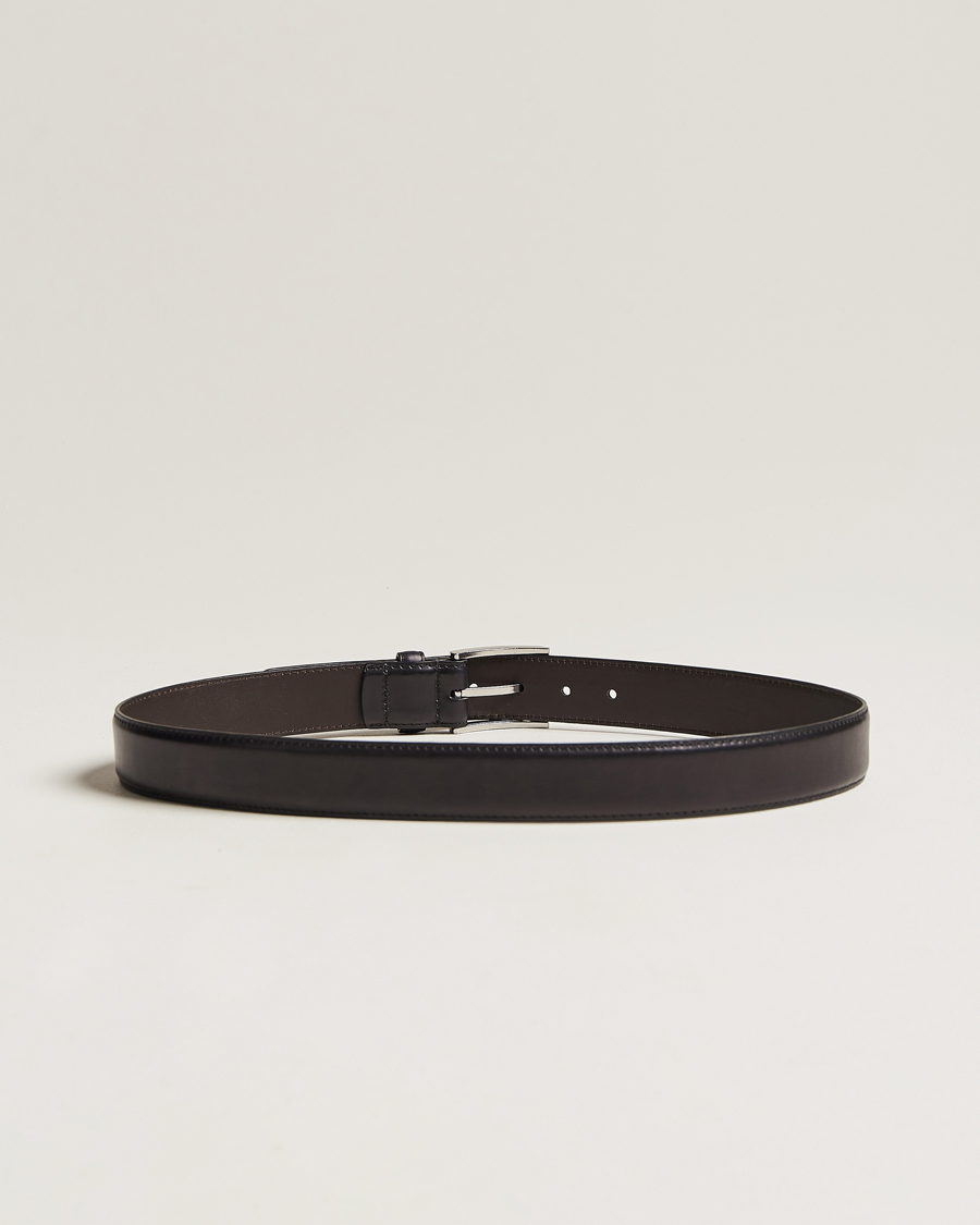 Men | Belts | Loake 1880 | Philip Leather Belt Black