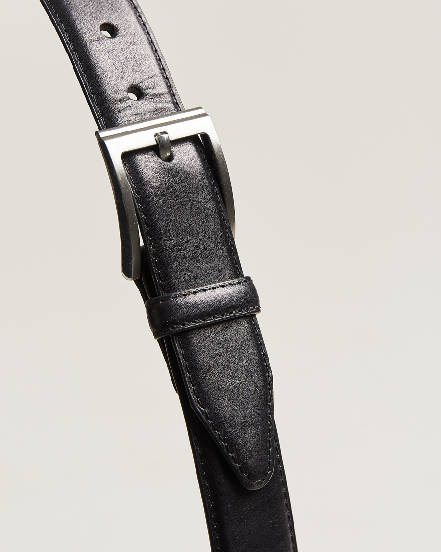 Men | Belts | Loake Shoemakers | Philip Leather Belt Black