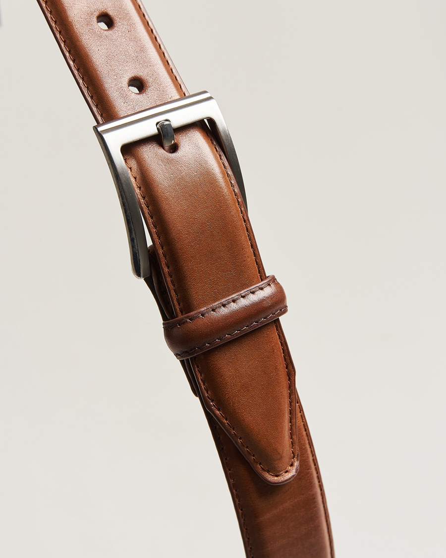 Men | Belts | Loake Shoemakers | Philip Leather Belt Cedar