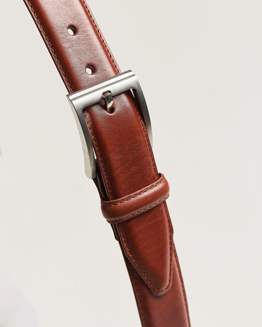 Men | Belts | Loake Shoemakers | Philip Leather Belt Mahogany