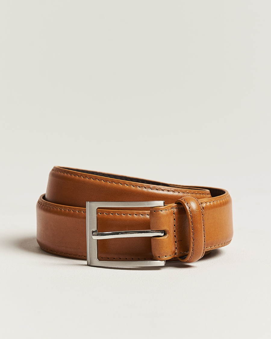 Men | Belts | Loake 1880 | Philip Leather Belt Tan