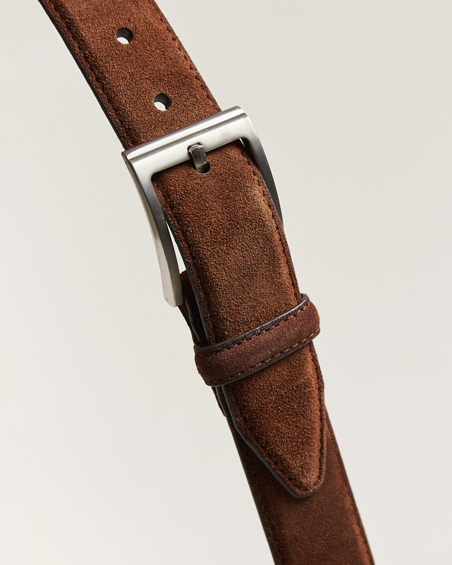 Men | Belts | Loake 1880 | William Suede Belt Brown